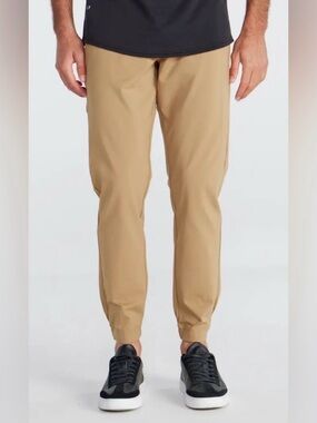 BYLT NEW Premium Basics Everyday Jogger Tan Pants Sz.30x28.5” Preppy Sports